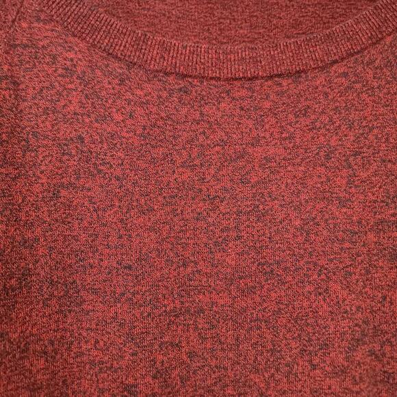 Express Soft Knit Sweater Size Small Short Sleeve Rust Red Heathered Womens - Picture 4 of 10